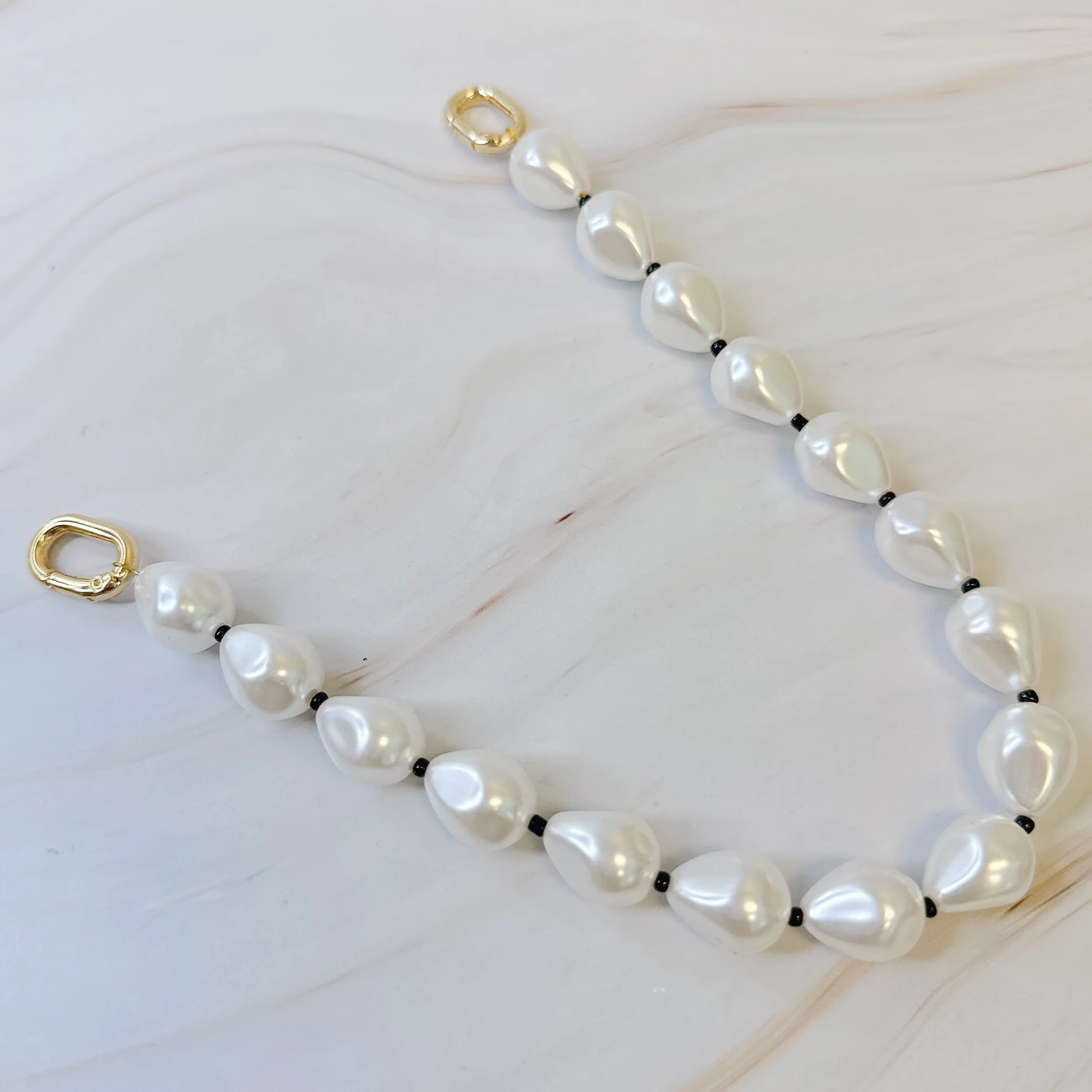 Pearl and Bead Bag Charm