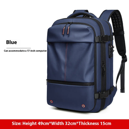 Travel Backpack Men'S Business Multifunction Computer Bag Vacuum Compression Large-Capacity Backpack